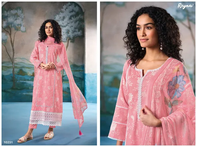 Aadhya 3 By Reyna Cotton Block Printed Dress Material Wholesalers In Delhi